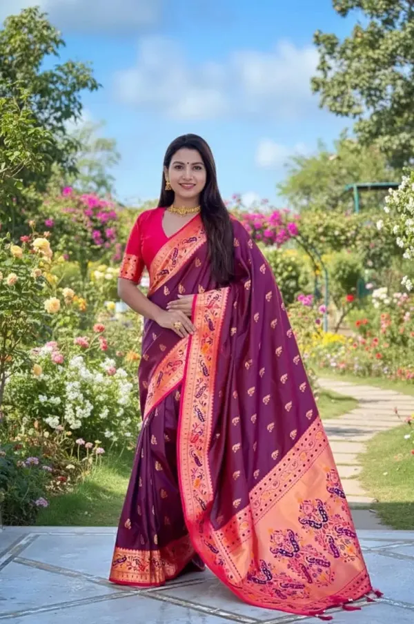 Purple_Noor_Rangvati_Wedding_Silk_Saree