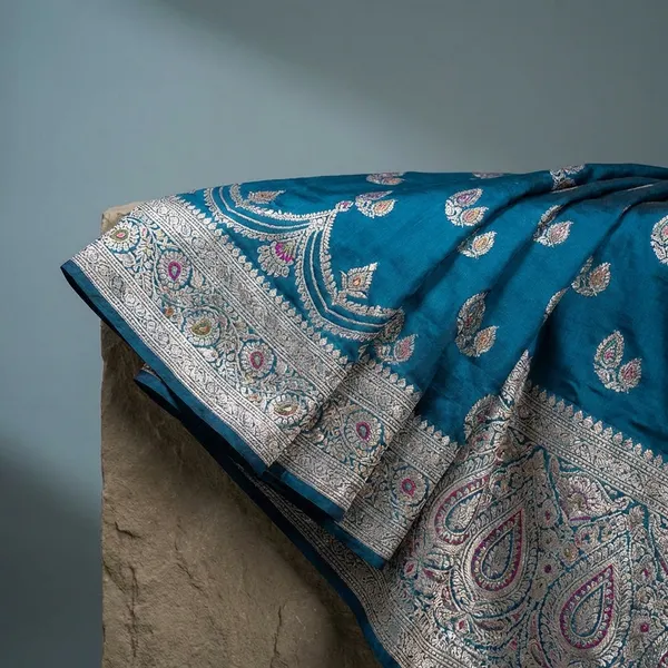 Blue_Swarnika_Meenakari_Wedding_Saree