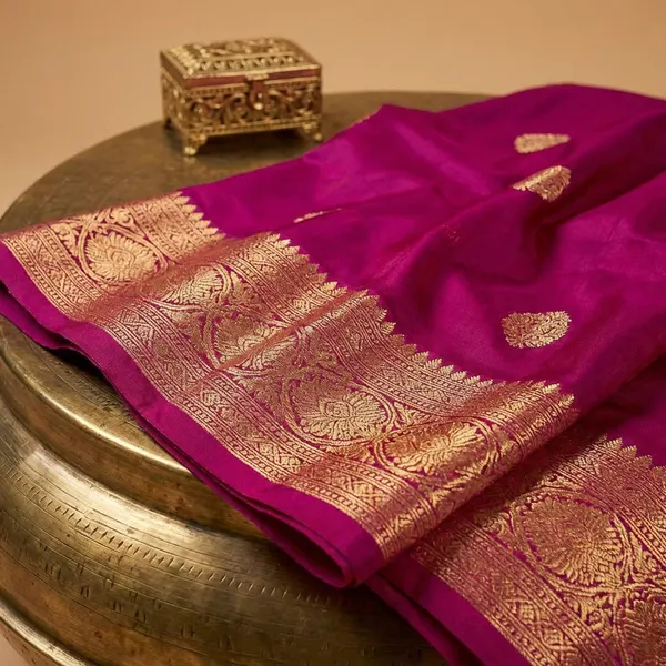 Blue_and_Pink_Rajvanshi_Elegance_Banarasi_Silk_Saree