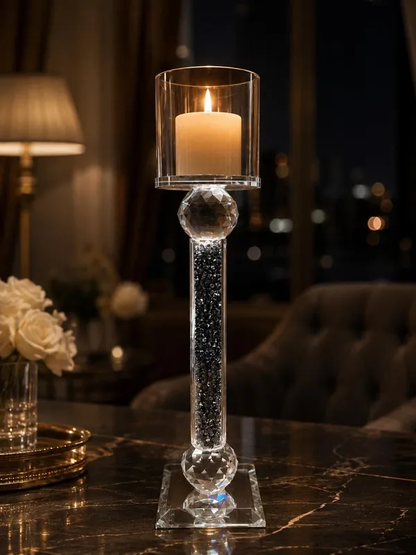 Crystal_Pillar_Candle_Holder_and_scented_Pillar_Candle