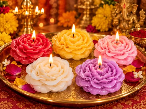 Festive_Flower_Candle_Set