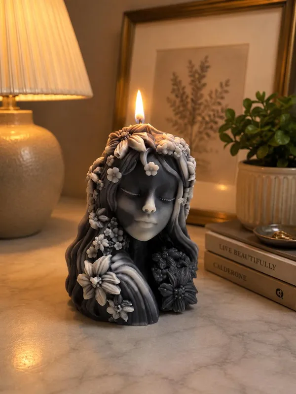 Floral_Goddess_Sculptural_Candle