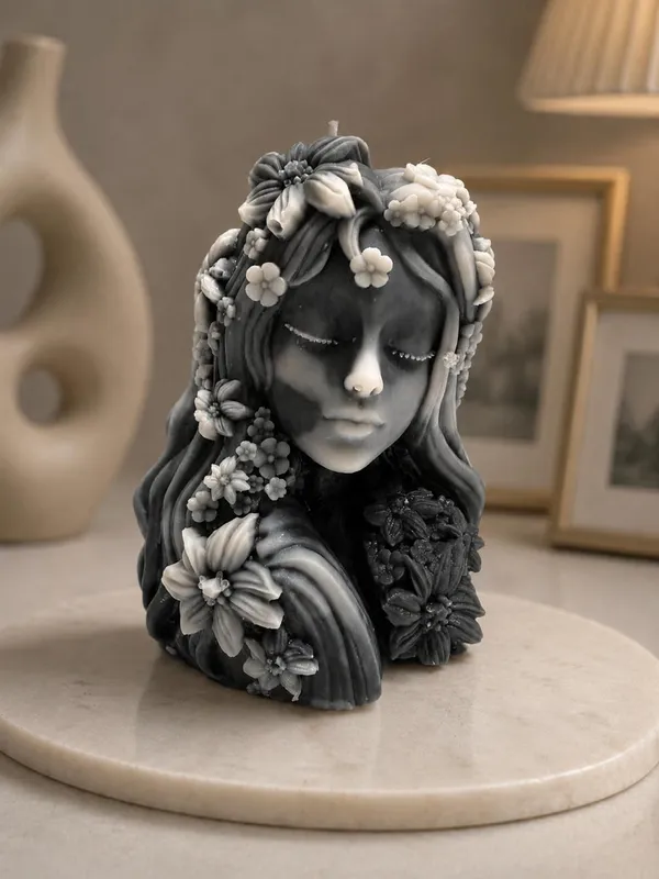 Floral_Goddess_Sculptural_Candle