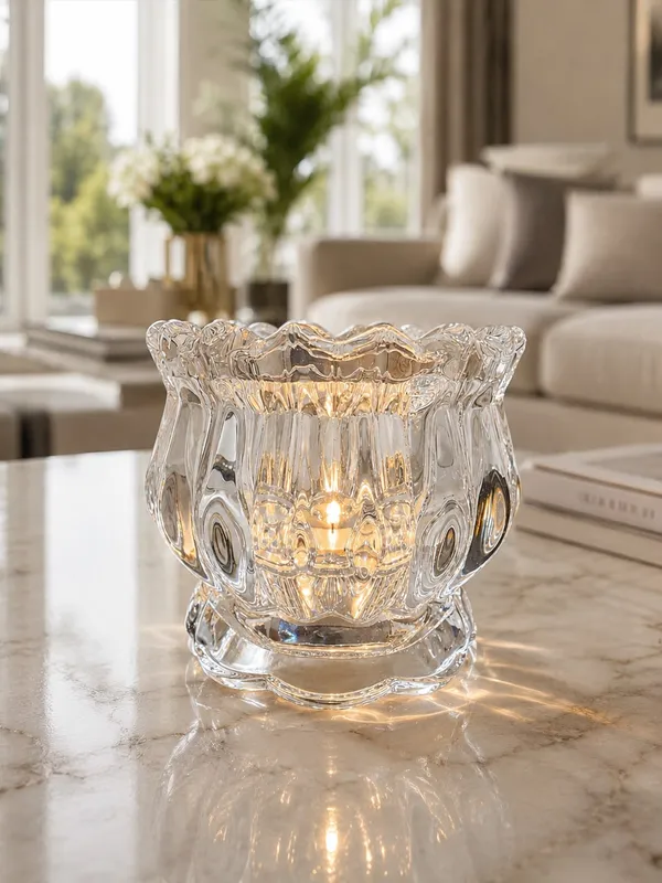 Floral_Tealight_Holder_and_4_scented_Tealight