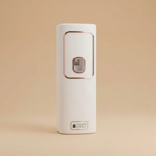 White_Abs_Plastic,Electronic_Timer_Circuit,Motor_Mechanism,Battery_Contacts_Air_Freshner_Dispenser_For_Securely_Holds_Refill_And_Dispenses_Spray