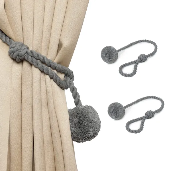 Cotton_Ball_Curtain_Tiebacks_2PK_Col._Gray