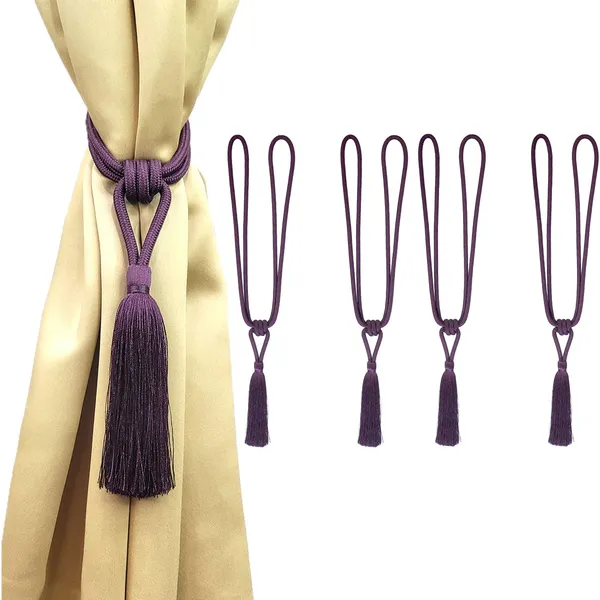 Polyester_Curtain_Tieback_with_Tassel_Small_Cute_Size_2PK_Col._222WINEPURPLE