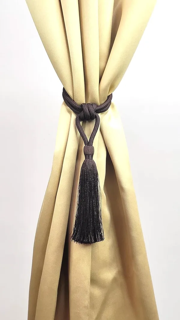 Polyester_Curtain_Tieback_with_Tassel_Small_Cute_Size_2PK_Col._229CHOCOLATE
