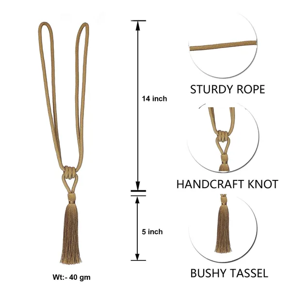 Polyester_Curtain_Tieback_with_Tassel_Small_Cute_Size_2PK_Col._209DULLGOLD