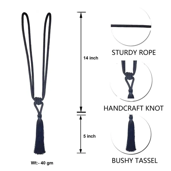 Polyester_Curtain_Tieback_with_Tassel_Small_Cute_Size_2PK_Col._239BLACK