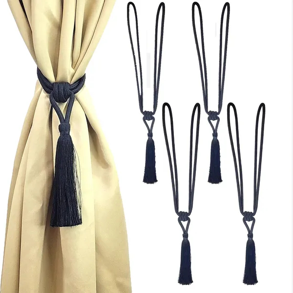 Polyester_Curtain_Tieback_with_Tassel_Small_Cute_Size_2PK_Col._239BLACK