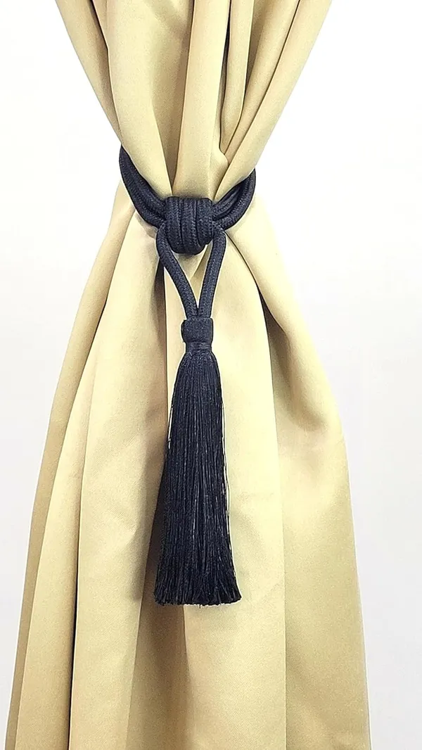 Polyester_Curtain_Tieback_with_Tassel_Small_Cute_Size_2PK_Col._239BLACK