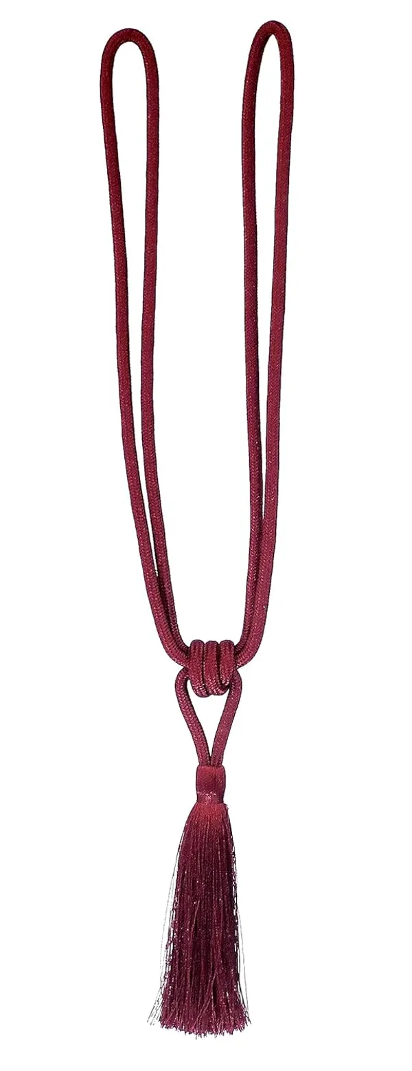 Polyester_Curtain_Tieback_with_Tassel_Small_Cute_Size_2PK_Col._226BURGANDY