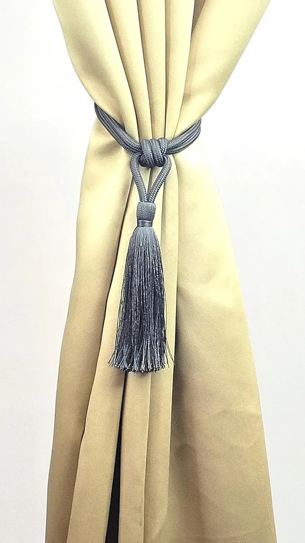 Polyester_Curtain_Tieback_with_Tassel_Small_Cute_Size_2PK_Col._245CHARCOAL