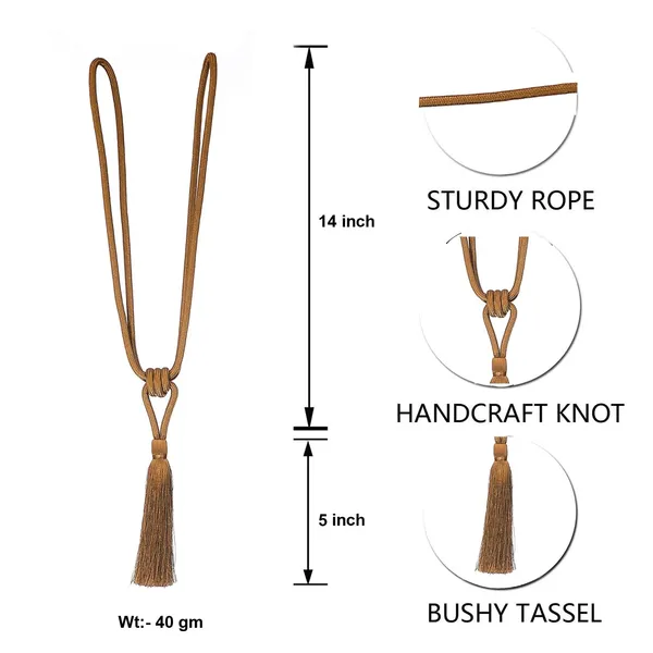 Polyester_Curtain_Tieback_with_Tassel_Small_Cute_Size_2PK_Col._211MUSTARD