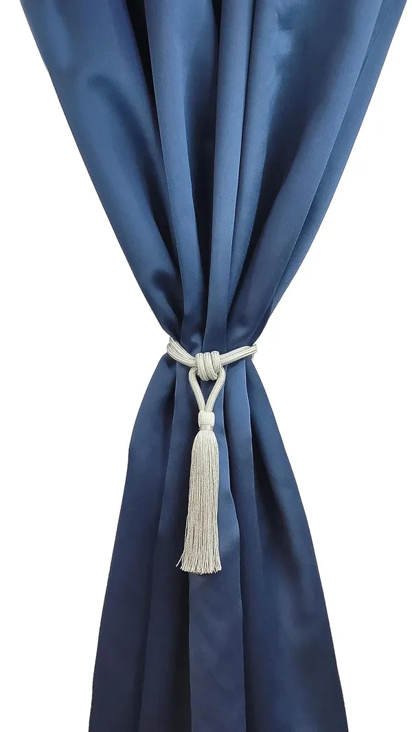 Polyester_Curtain_Tieback_with_Tassel_Small_Cute_Size_2PK_Col._244SILVER