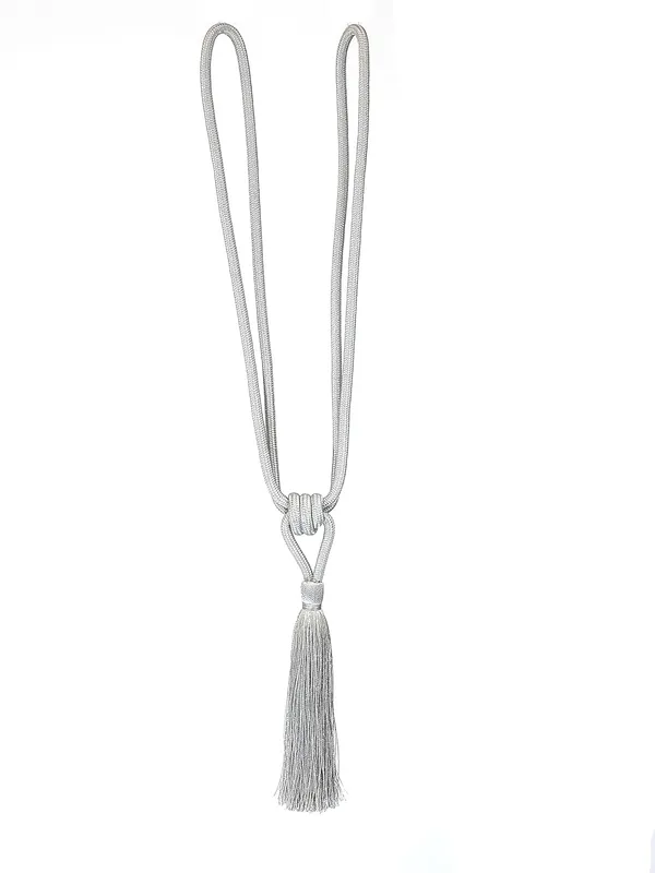 Polyester_Curtain_Tieback_with_Tassel_Small_Cute_Size_2PK_Col._244SILVER