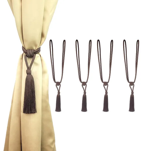 Polyester_Curtain_Tieback_with_Tassel_Small_Cute_Size_2PK_Col._228BROWN