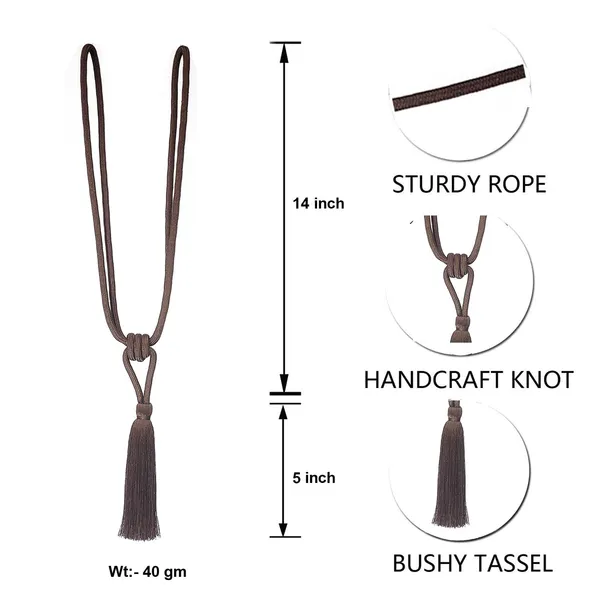 Polyester_Curtain_Tieback_with_Tassel_Small_Cute_Size_2PK_Col._228BROWN