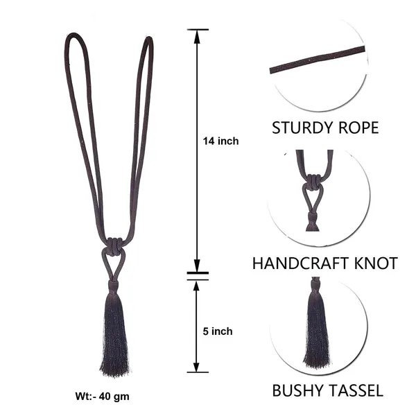 Polyester_Curtain_Tieback_with_Tassel_Small_Cute_Size_2PK_Col._229CHOCOLATE