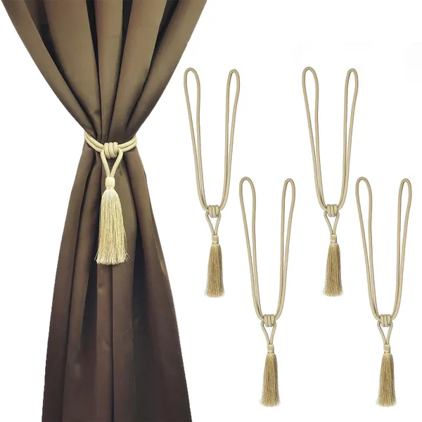 Polyester_Curtain_Tieback_with_Tassel_Small_Cute_Size_2PK_Col._206CHAMPAGNE
