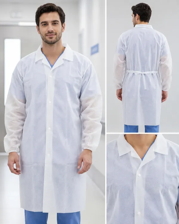 White_Non_Woven_Lab_Coat_For_Hospital