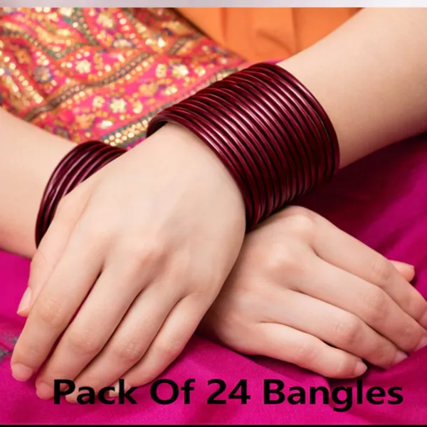 Maroon_Glass_And_And_Premium_Bangles_For_Home