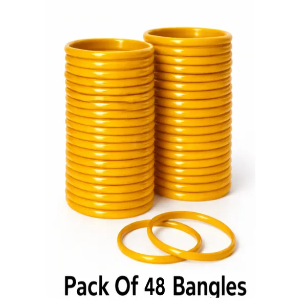 Turmeric_Yellow_Glass_And_And_Premium_Bangles_For_Home