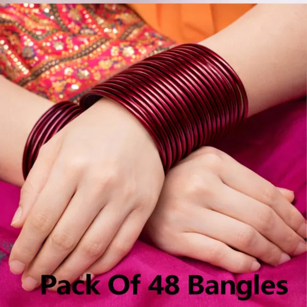 Maroon_Glass_And_And_Premium_Bangles_For_Home