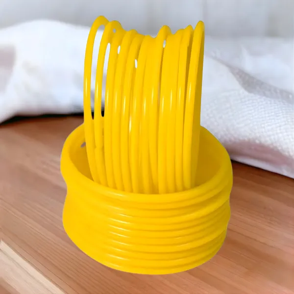 Yellow_Glass_And_And_Premium_Bangles_For_Home