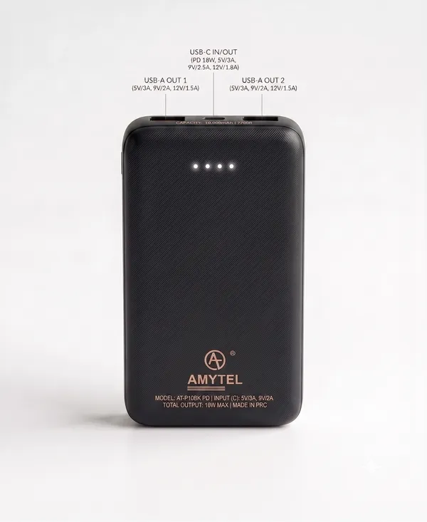 Black_Lithium_Ion_Micro_Power_Bank_For_Mobile_Smartwatch_Speaker_Trimmer_Tablet