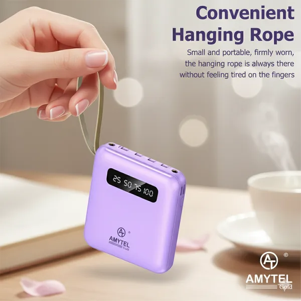 Lavender_Lithium_Ion_Micro_Mini_Thunderbolt_Type-A_Type_C_Lightning_Power_Bank_For_Mobile_Smartwatch_Speaker_Earbuds_Tablet_Trimmer