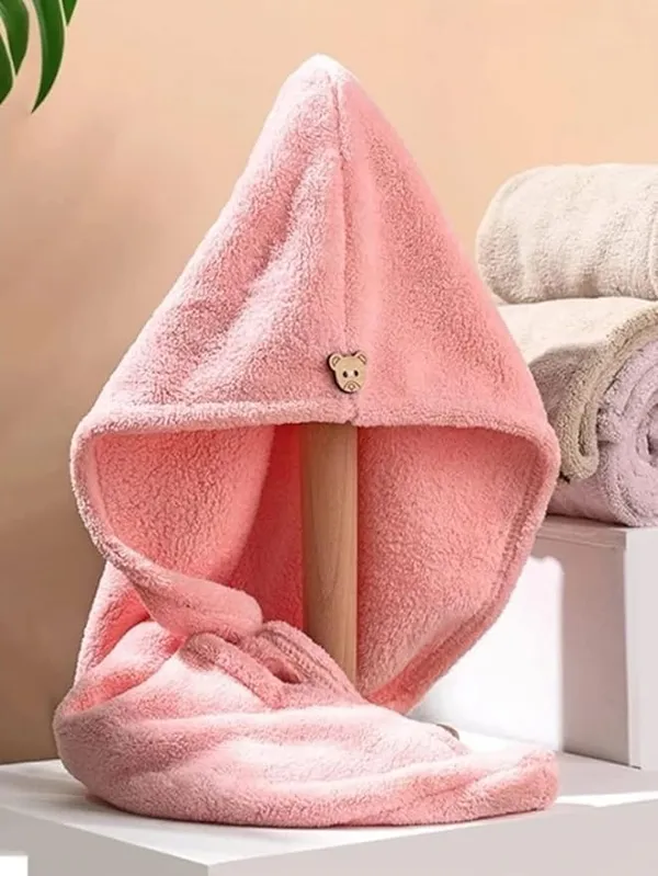 Pack_Of_1_Pink_Hair_Towel_Wrap_Absorbent_Hair_Drying_Bathrobe_Magic_Hair_Wrap_Super_Quick_Drying_Microfiber_500_Gsm_Bath_Hair_Dry_Cap_Salon_Towel