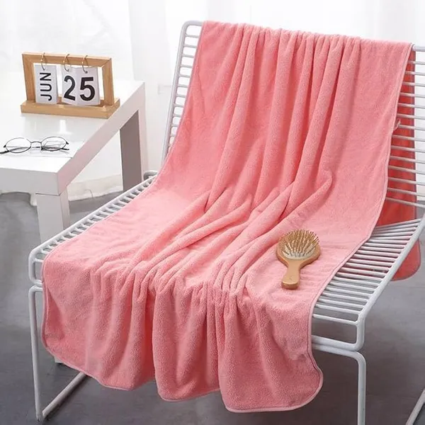 Pack_Of_2_Pink_And_Grey_Robkin_Large_Bath_Towels_Microfiber_Bath_Towel_Soft,_Absorbent,_Quick_Dry_Towel_For_Men_&_Women
