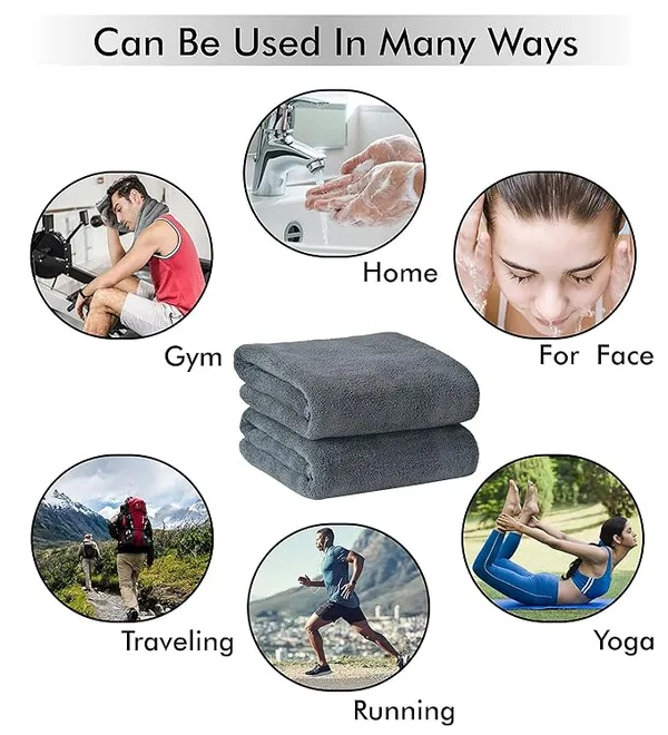 Pack_Of_2_Grey_Robkin_Microfiber_Hand_Towel_Lint_Free_Napkins_Wash_Basin_Gym_Quick_Dry_And_Soft_Face_Towel_For_Women_And_Men_(40_X_60_Cm)