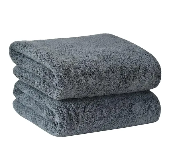 Pack_Of_2_Grey_Robkin_Microfiber_Hand_Towel_Lint_Free_Napkins_Wash_Basin_Gym_Quick_Dry_And_Soft_Face_Towel_For_Women_And_Men_(40_X_60_Cm)