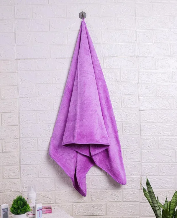 Purple_Robkin_Microfiber_Super_Soft_Coral_Fleece_Bathing_Towel_With_Hook_Quick_Dry_Super_Absorbent_Bath_Towel_For_Men_And_Women_70X140_Cm,_350_Gsm