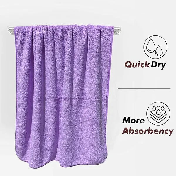 Purple_Robkin_Microfiber_Super_Soft_Coral_Fleece_Bathing_Towel_With_Hook_Quick_Dry_Super_Absorbent_Bath_Towel_For_Men_And_Women_70X140_Cm,_350_Gsm