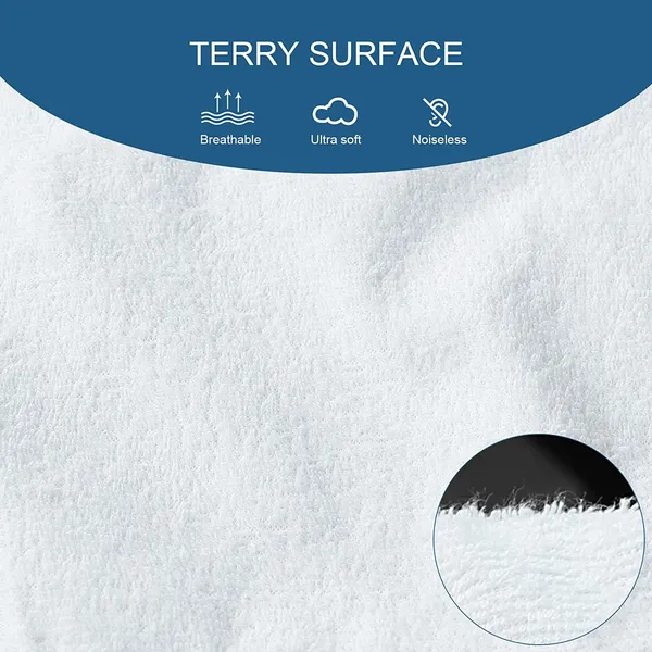 White_Terry_Cotton_100%_Waterproof_Mattress_Protector_With_Tpu_Waterproof_Layer_Protects_Mattress_From_Spills,_Stains,_Dust_&_Allergens