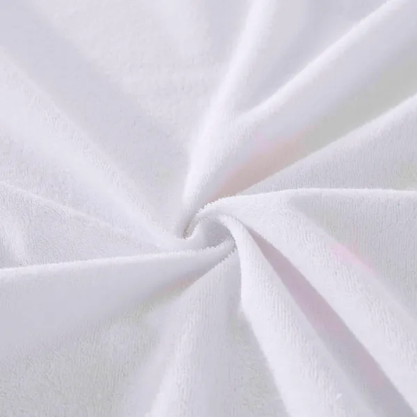 White_Terry_Cotton_100%_Waterproof_Mattress_Protector_With_Tpu_Waterproof_Layer_Protects_Mattress_From_Spills,_Stains,_Dust_&_Allergens
