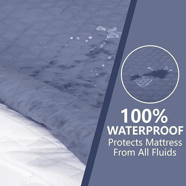 Grey_Cotton_Quilted_100%_Waterproof_Mattress_Protector_With_Waterproof_Backing_,Breathable_Hypoallergenic_Noiseless_Ultra_Soft_Fitted_Bed_Protector