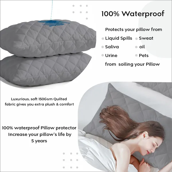 Grey_Medisleep_Waterproof_Quilted_Pillow_Protector_Cover_220_GSM_Soft_Cotton_Quilted_Pillow_Cover_Protector_with_Zippered_Closure,_Protection_Against_Water_Spills_&_Allergens_|_Pack_of_2