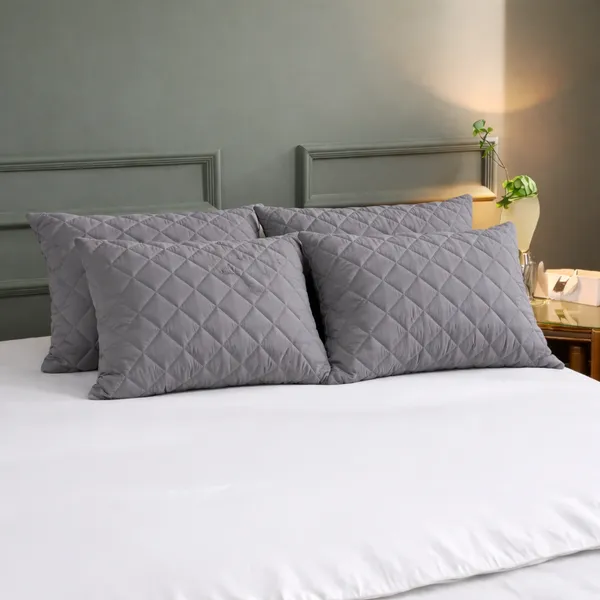 Grey_Medisleep_Waterproof_Quilted_Pillow_Protector_Cover_220_GSM_Soft_Cotton_Quilted_Pillow_Cover_Protector_with_Zippered_Closure,_Protection_Against_Water_Spills_&_Allergens_|_Pack_of_4