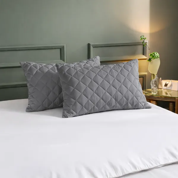 Grey_Medisleep_Waterproof_Quilted_Pillow_Protector_Cover_220_GSM_Soft_Cotton_Quilted_Pillow_Cover_Protector_with_Zippered_Closure,_Protection_Against_Water_Spills_&_Allergens_|_Pack_of_2