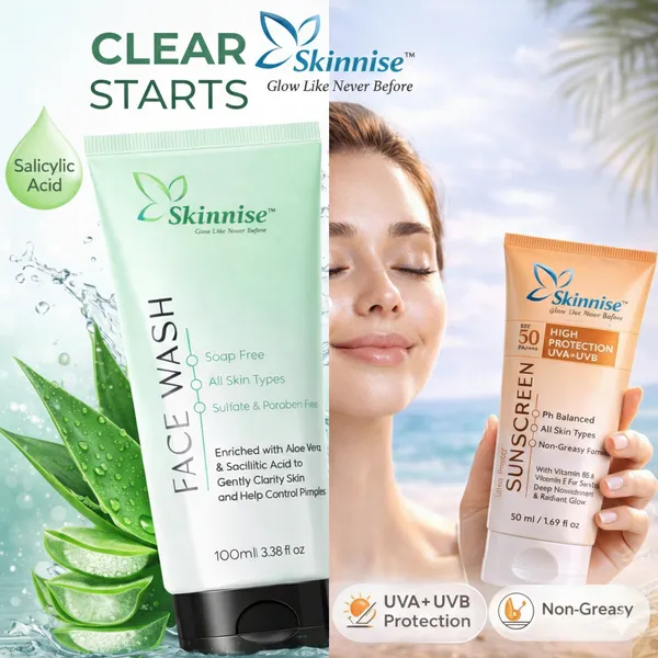 Sunscreen_Beauty_And_Skin_Care_50_Ml_And_Pimple_Cleare_Face_Wash_100_Ml_Pack_Of_2