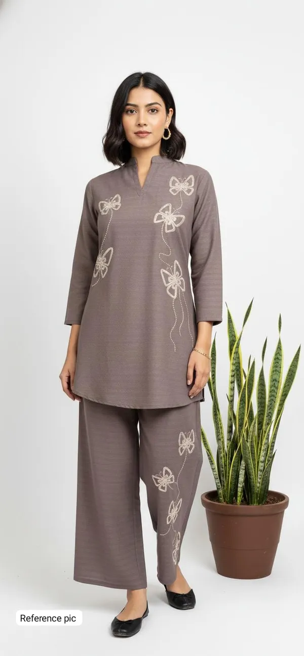 Light_Brown_Crinkled_Crepe_Embroidered_Co_Ord_Set_For_Women