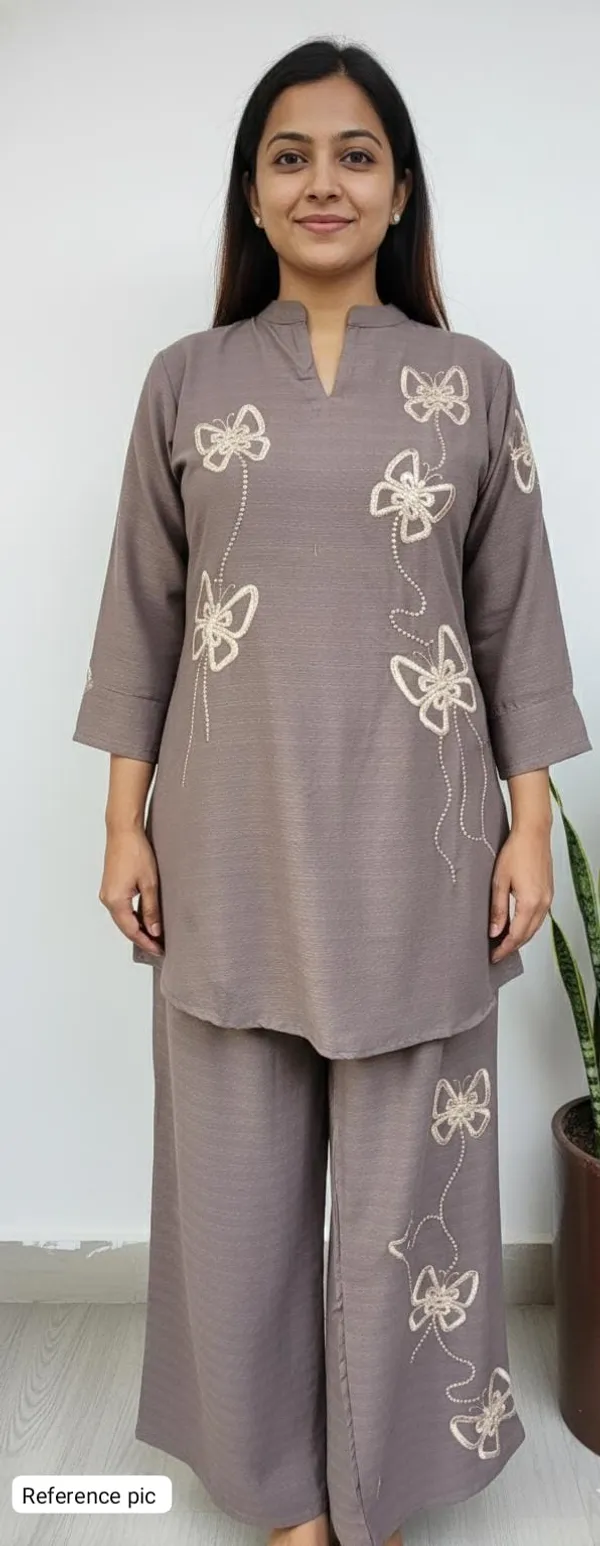 Light_Brown_Crinkled_Crepe_Embroidered_Co_Ord_Set_For_Women
