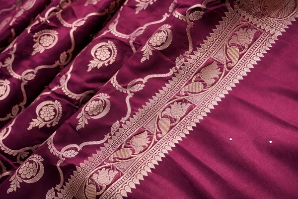 Beige_And_Purple_Banana_Silk_Unstitched_Suit_Set_For_Women