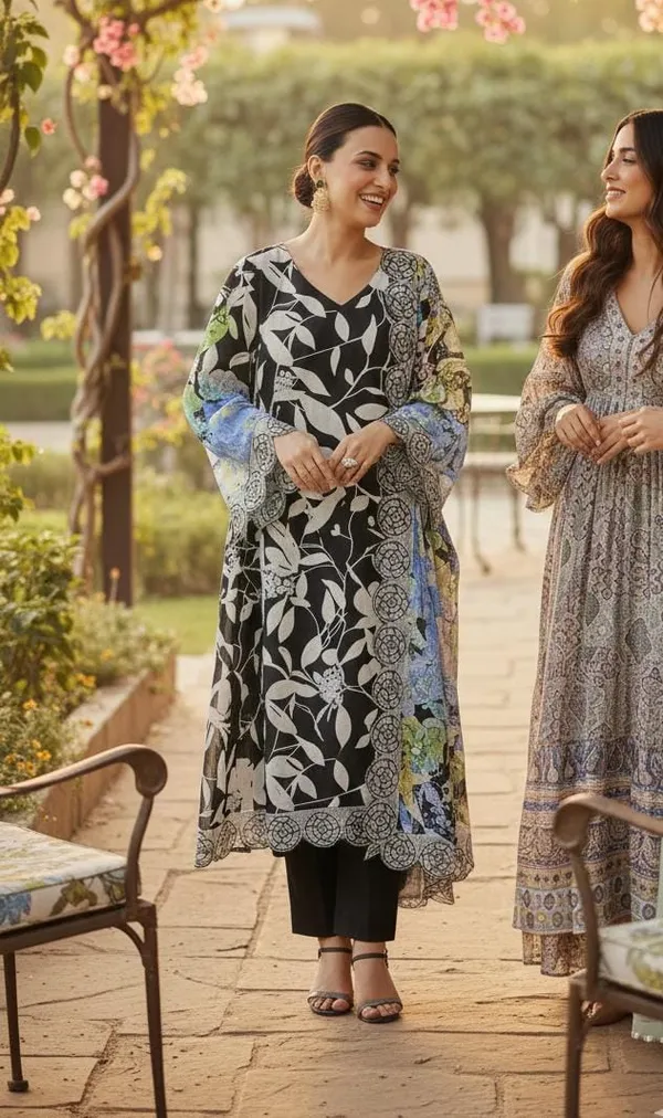 Black_Pure_Muslin_Embroidered_Unstitched_Suit_For_Women