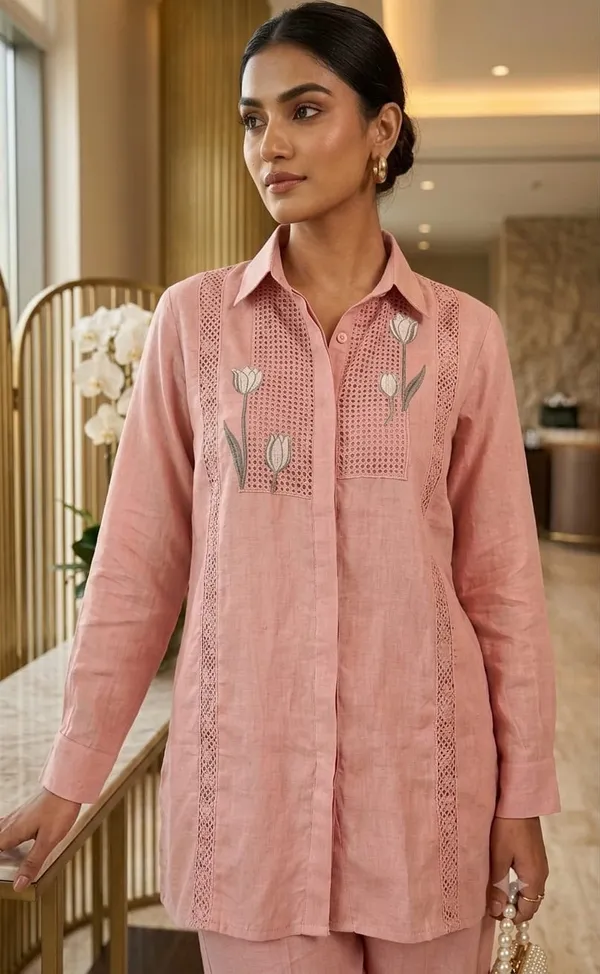 Dusty_Pink_Mul_Chanderi_Coord_Set_with_Crochet_Detailing_